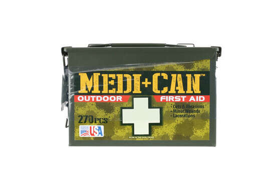 The Wise Company Outdoor MediCan First Aid Kit comes with 270 different items for treating wounds